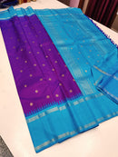 Purple Kanchipuram Silk Saree