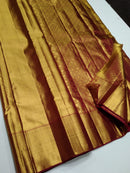 Bridal Golden Tissue Kanchipuram Silk Saree