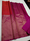 Half and Half Kanchipuram Silk Saree