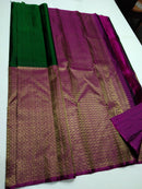 Half and Half Kanchipuram Silk Saree