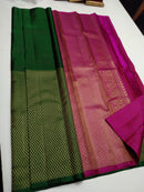 Half and Half Kanchipuram Silk Saree