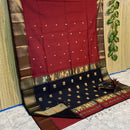 Maheshwari Silk Cotton Lotus Pallu Sarees