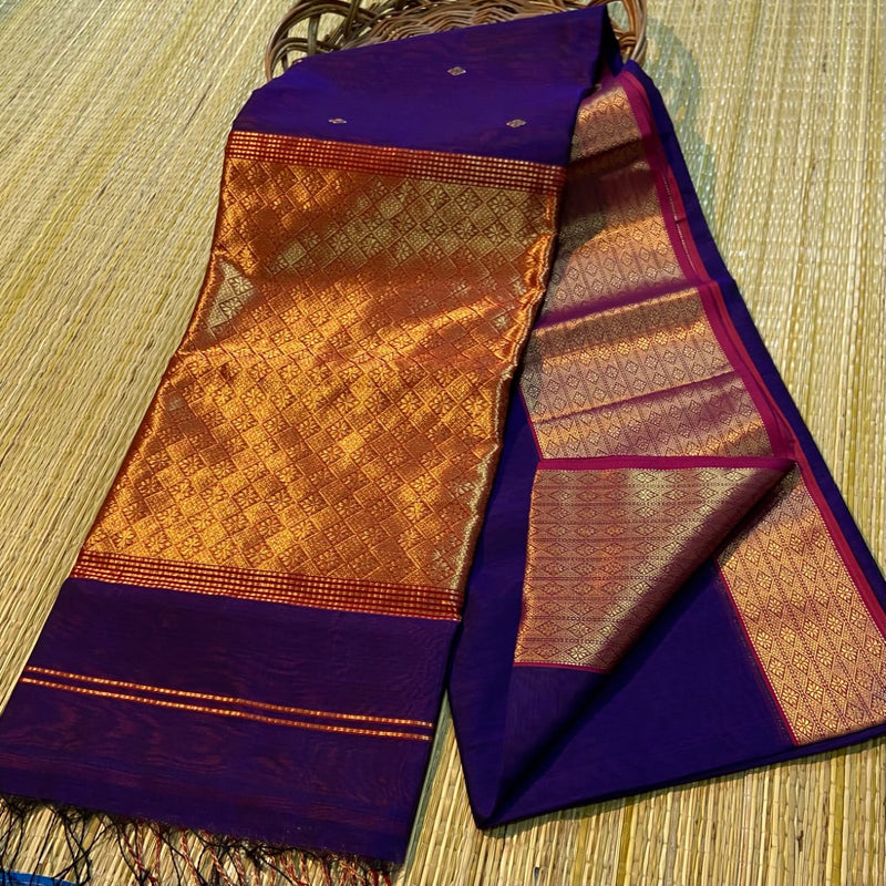 Maheshwari Silk Cotton Rich Pallu Sarees