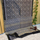 Ajrakh Printed Maheshwari Silk Cotton Sarees