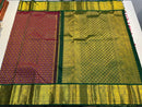Pure Zari Maroon Bridal Kanchipuram Silk Saree