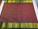 Pure Zari Maroon Bridal Kanchipuram Silk Saree