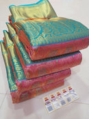 Pink Bridal Kanchipuram Silk Saree