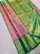 Kanchipuram Tissue Korvai Silk Saree