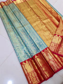 Kanchipuram Tissue Korvai Silk Saree
