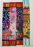 Exclusive Kalamkari Design Kanchipuram Silk Sarees
