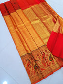 Pure Kanchipuram Silk Sarees with Unique Paithani Border