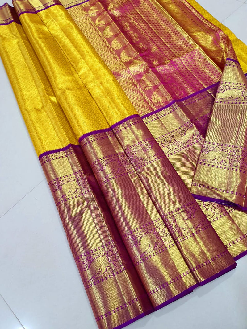 Long Border Bridal Kanchipuram Silk Sarees Collection