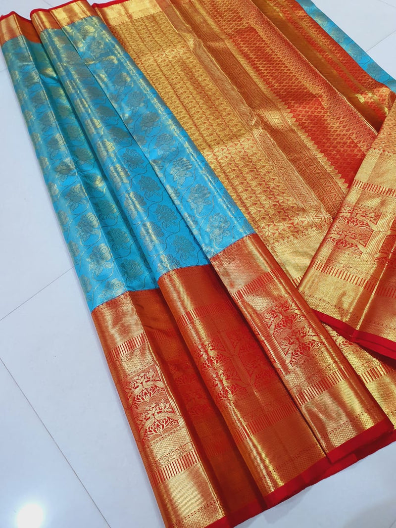 Long Border Bridal Kanchipuram Silk Sarees Collection