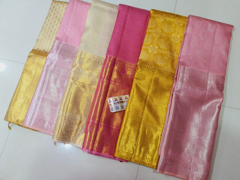 Long Border Tissue Kanchipuram Silk Sarees Collection