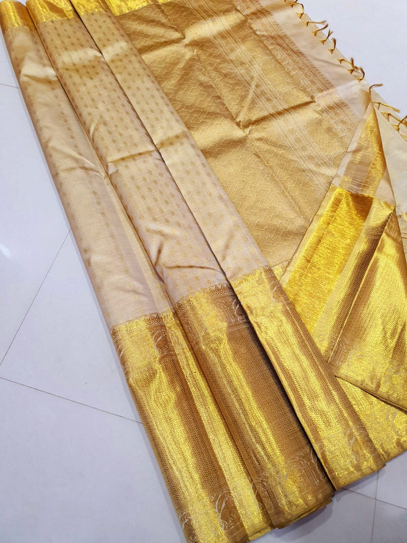 Long Border Tissue Kanchipuram Silk Sarees Collection