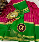 Catalogue -  Pure Wrinkle Mysore Crepe Silk Saree