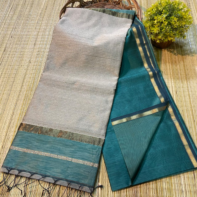 Maheshwari Silk Cotton Ghicha Pallu Sarees