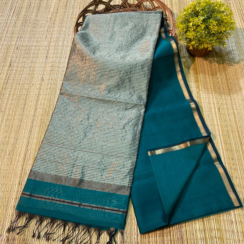 Maheshwari Silk Cotton Ghicha Pallu Sarees