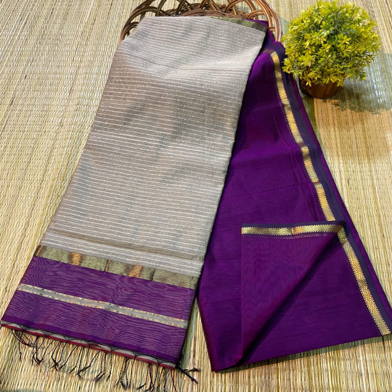 Maheshwari Silk Cotton Ghicha Pallu Sarees