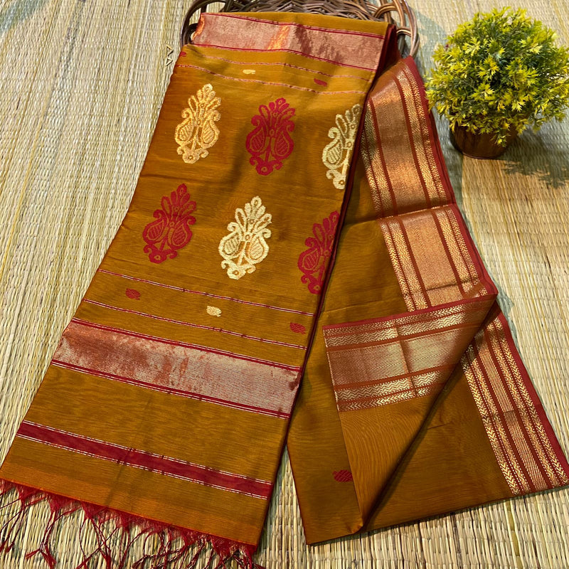 Maheshwari Silk Cotton Buta Buti Sarees