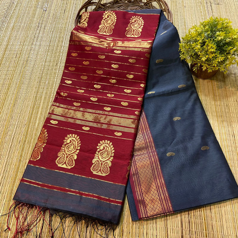 Maheshwari Silk Cotton Buta Buti Sarees