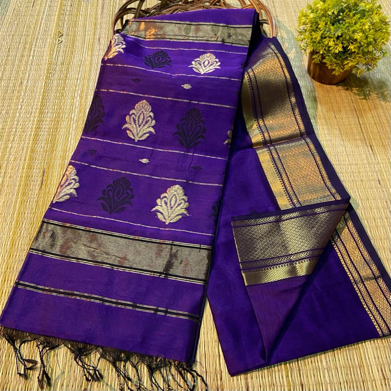 Maheshwari Silk Cotton Buta Buti Sarees