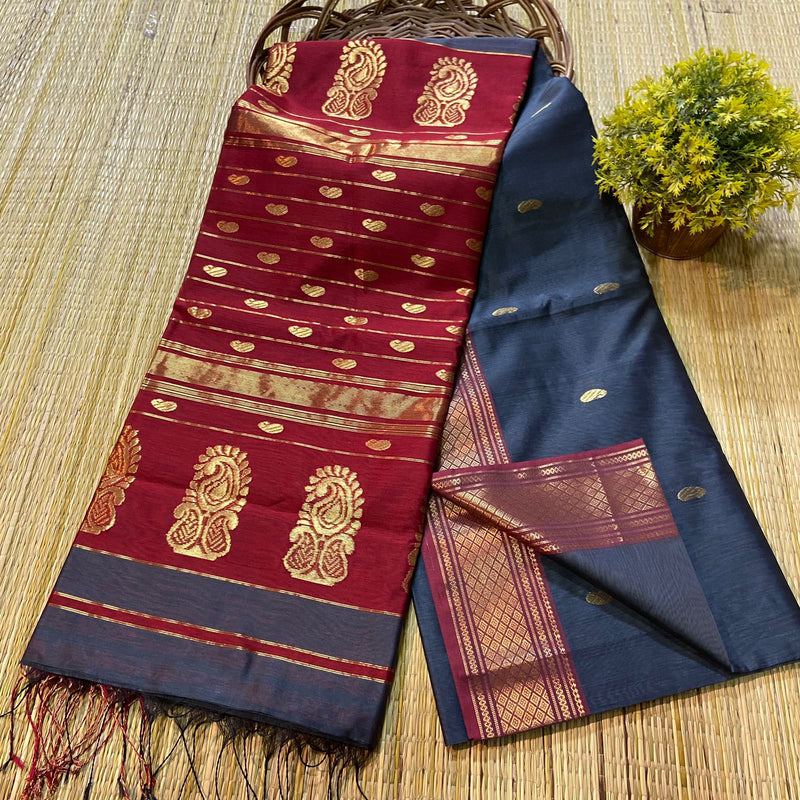 Maheshwari Silk Cotton Buta Buti Sarees