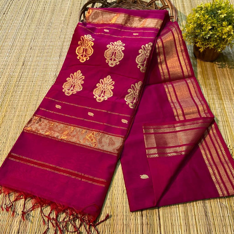 Maheshwari Silk Cotton Buta Buti Sarees