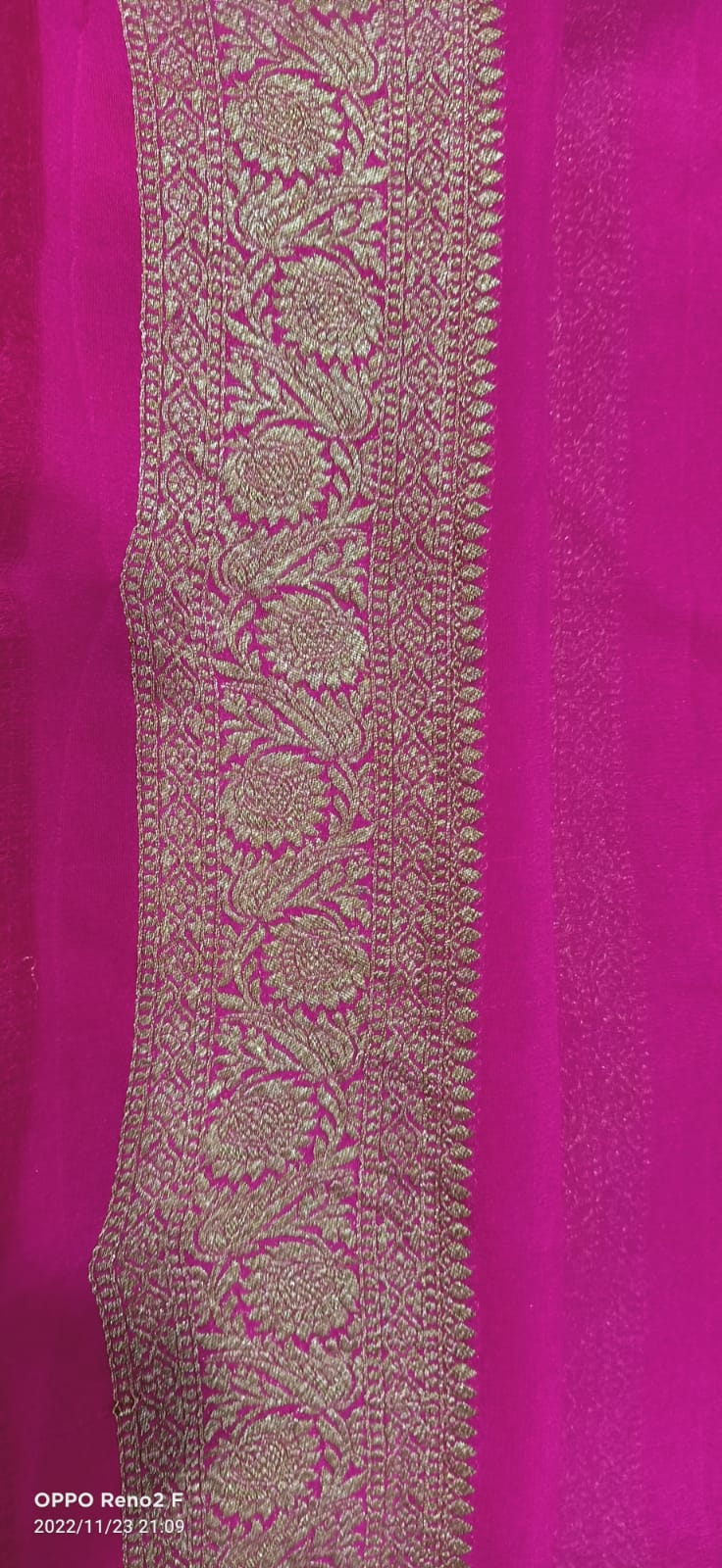 Pink Khaddi Georgette Silk Saree