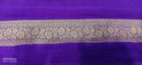 Purple Khaddi Georgette Silk Saree