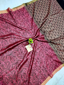 Pure Tussar Silk All Over Jala with Heavy Pallu
