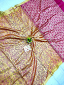 Pure Tussar Silk All Over Jala with Heavy Pallu