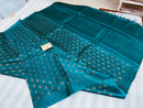 Pure Desi Tussar Silk Saree Body Butta Plain Pallu Sarees