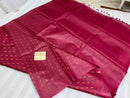 Pure Desi Tussar Silk Saree Body Butta Plain Pallu Sarees