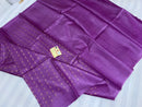 Pure Desi Tussar Silk Saree Body Butta Plain Pallu Sarees