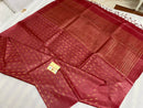 Pure Desi Tussar Silk Saree Body Butta Plain Pallu Sarees