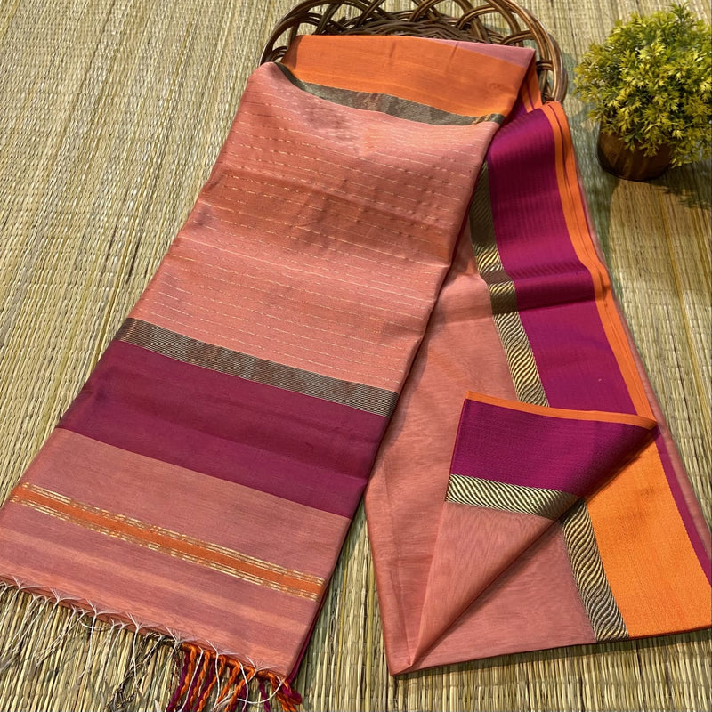 Maheshwari Silk Cotton Sirin Border Sarees