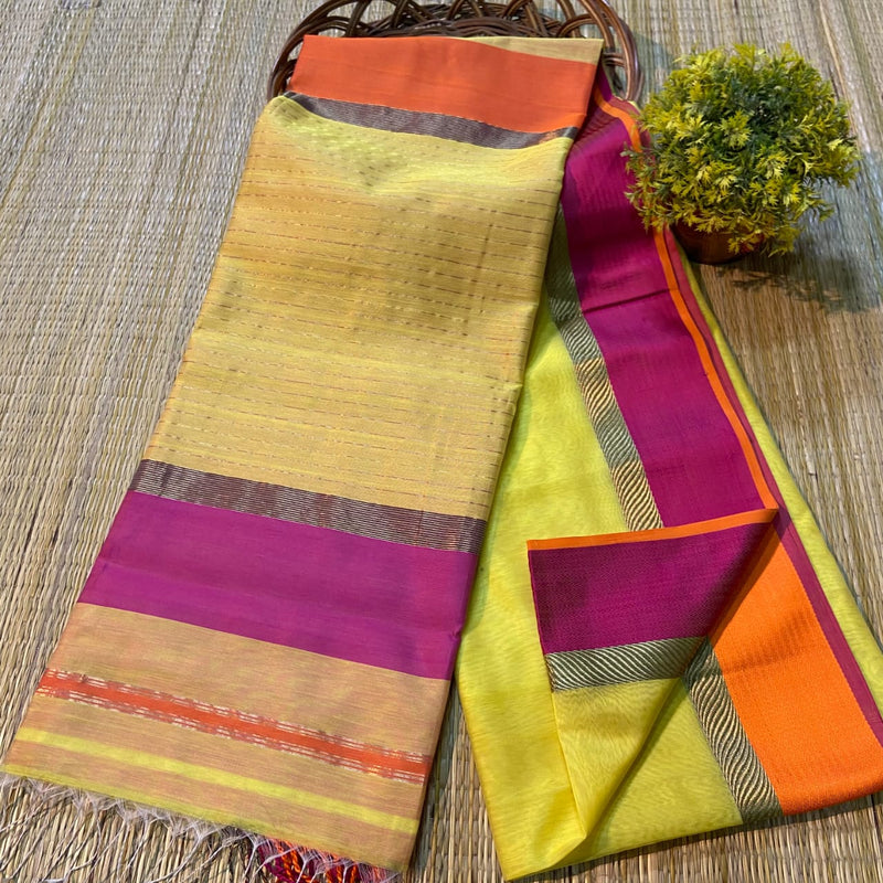 Maheshwari Silk Cotton Sirin Border Sarees