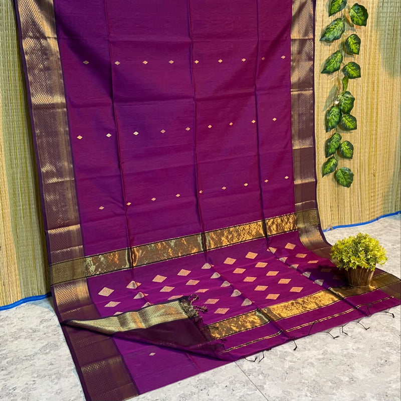 Maheshwari Silk Cotton Kite Butta Sarees