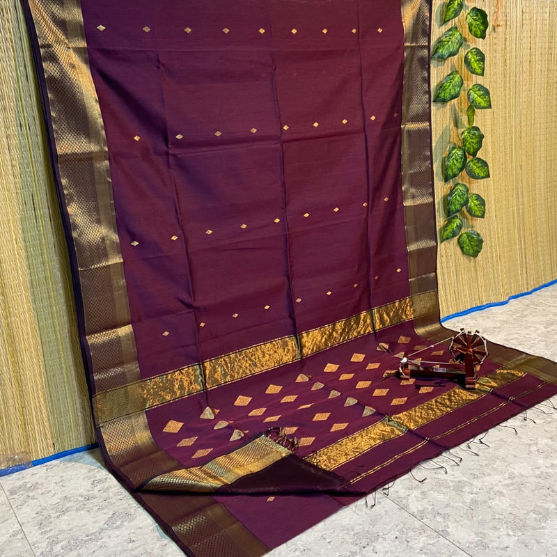 Maheshwari Silk Cotton Kite Butta Sarees