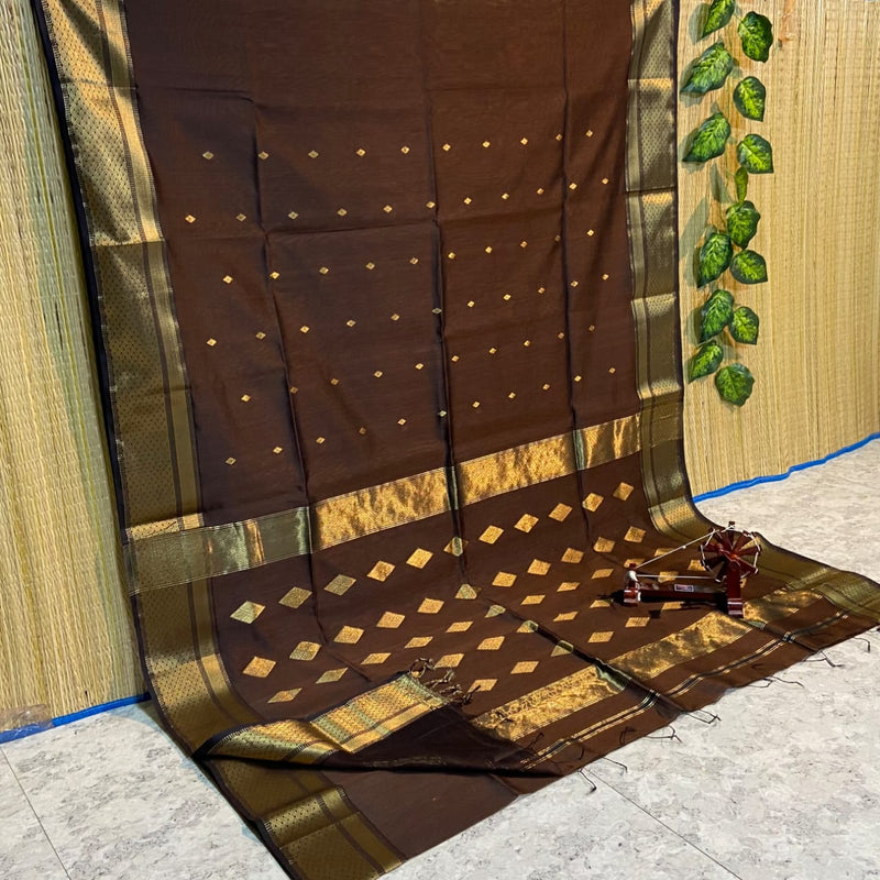 Maheshwari Silk Cotton Kite Butta Sarees