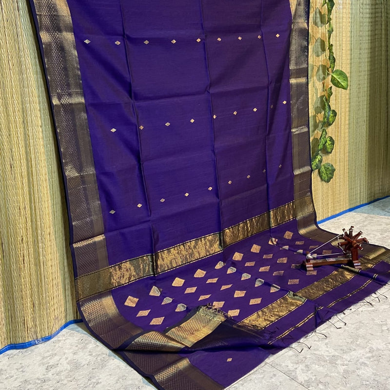 Maheshwari Silk Cotton Kite Butta Sarees