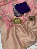 Designer Pink Khaddi Georgette Saree