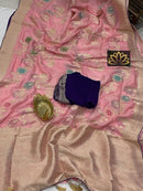 Designer Pink Khaddi Georgette Saree