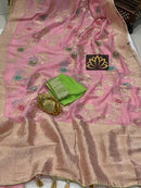 Designer Pink Khaddi Georgette Saree