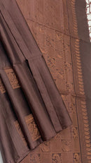 Borderless Soft Silk Sarees with Peacock Butta