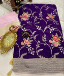 Designer Khaddi Georgette Sarees Collection