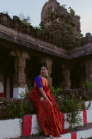 Red Semi Georgette Saree