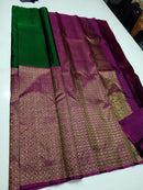 Half and Half Kanchipuram Silk Saree