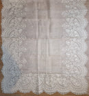 White Organza Saree with Embroidery Border